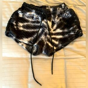 Barstool Sports Black & White Tie Dye Shorts